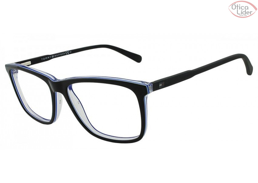 Tommy Hilfiger TH 1317 0l5 54 Acetato Preto Azul at 20 de