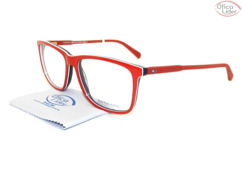 Tommy Hilfiger TH 1317 vmn 54 Acetato Vermelho ate 20 de Desconto na Otica Lider