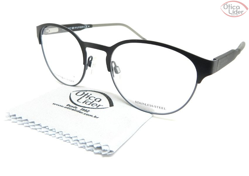 Tommy Hilfiger TH 1395 r12 52 Metal / Acetato Preto