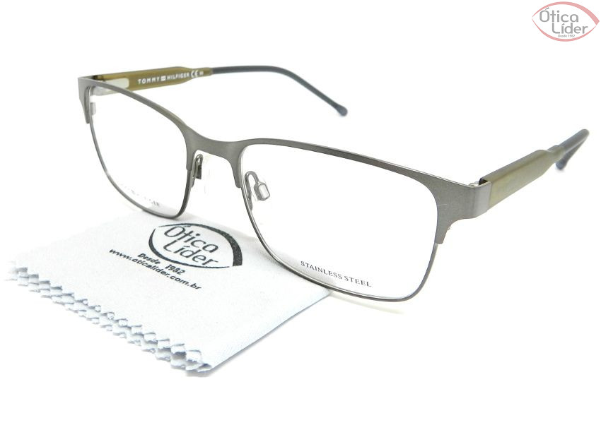Tommy Hilfiger TH1396 r1x 53 Metal Prata / Marrom