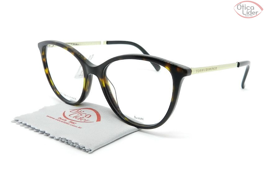 Tommy Hilfiger TH1590 086 52 Acetato Havana Dourado at 20 de