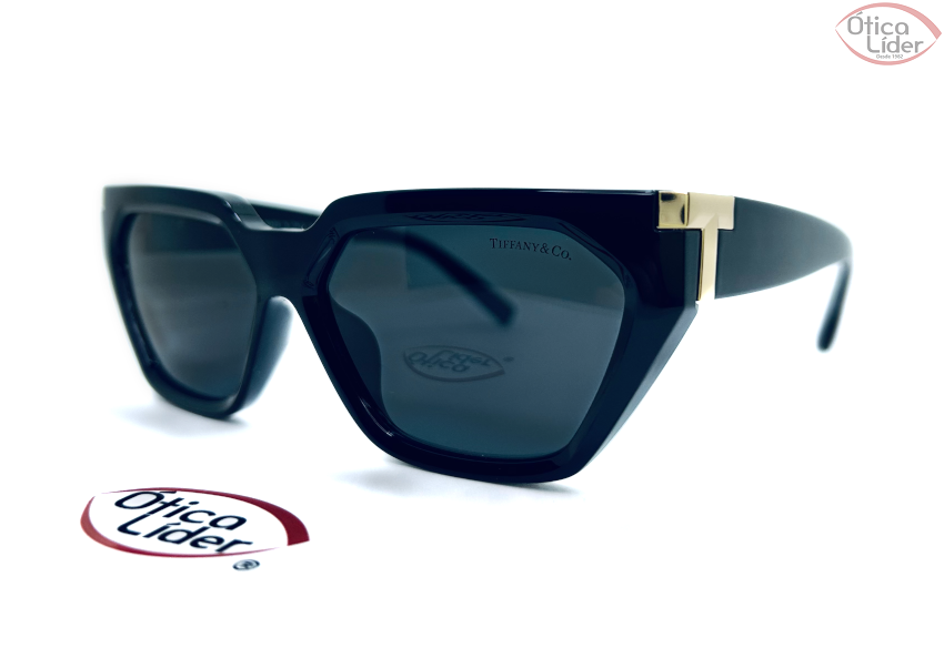 Tiffany & Co. TF 4205 u8001 s4 56 Acetato Preto e Azul / Metal Dourado