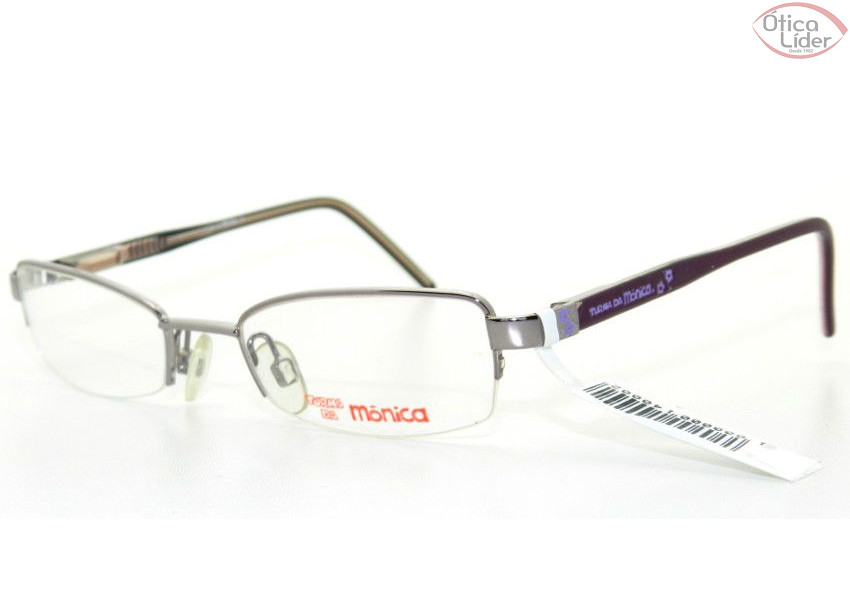 Turma da Mônica TM6727 2386 46 Infantil Metal Prata / Roxo
