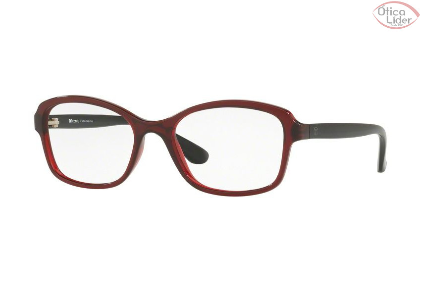 Tecnol TN3049 f687 52 Acetato Vermelho Transparente / Preto