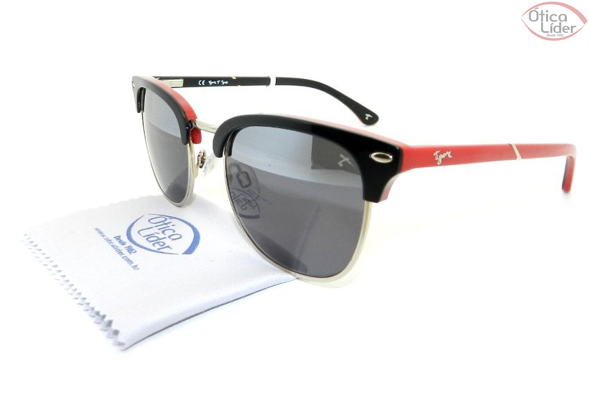 Tigor T. Tigre TT063 c02 49 Infantil Acetato Preto / Vermelho