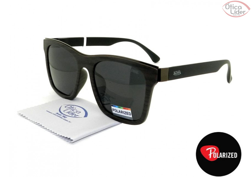 Von Dutch VD62014 c4 54 Acetato Madeira / Preto Polarizado