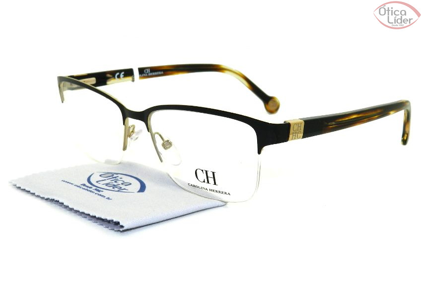 Carolina Herrera VHE 038 0301 53 fny Metal Preto / Mesclado