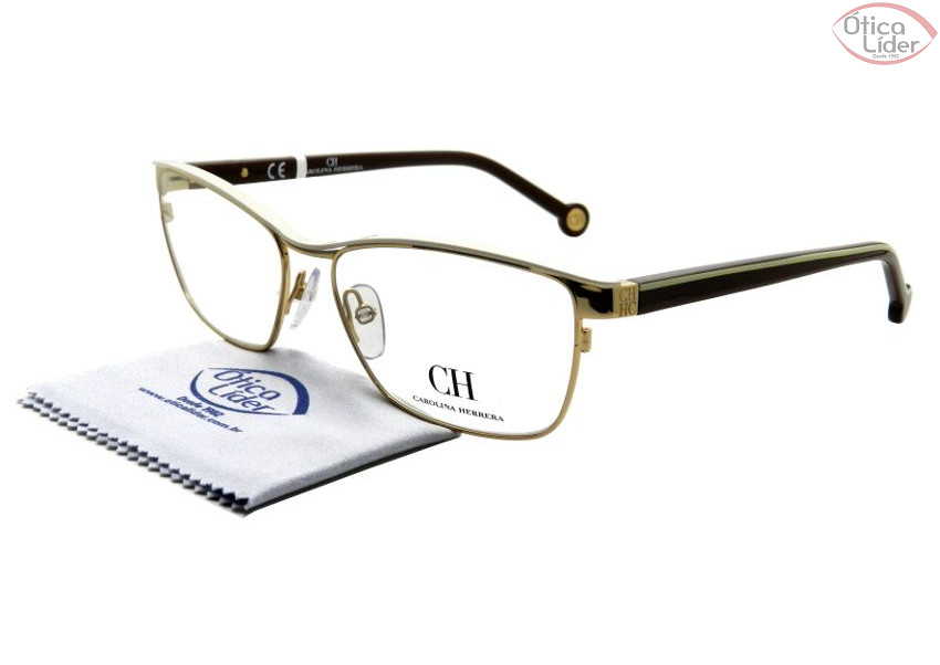 Carolina Herrera VHE 057 0h32 55 Metal Dourado / Marrom