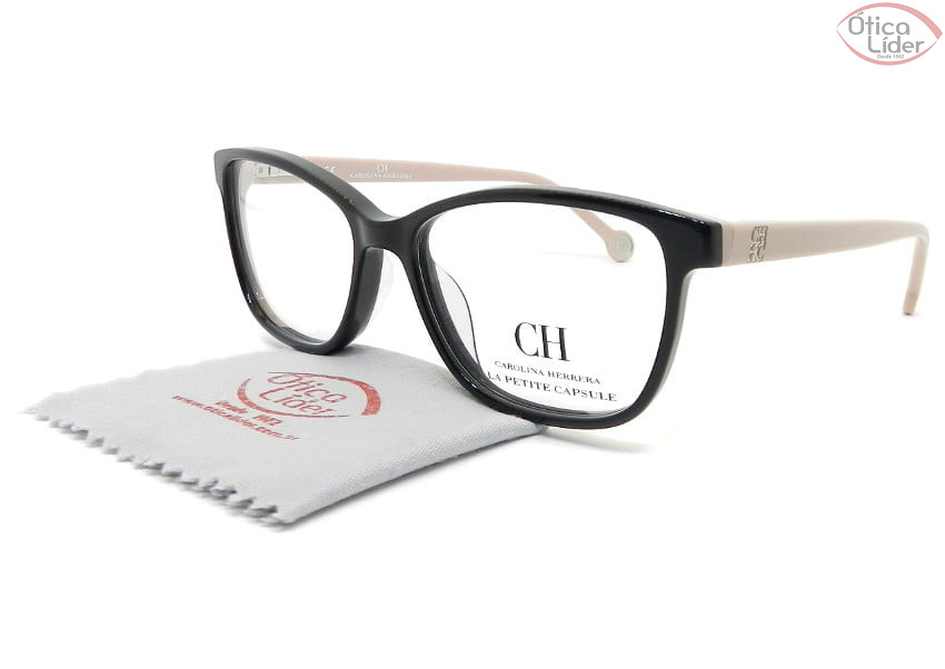 Carolina Herrera VHE719l col.700y 50 Acetato Preto / Rosado