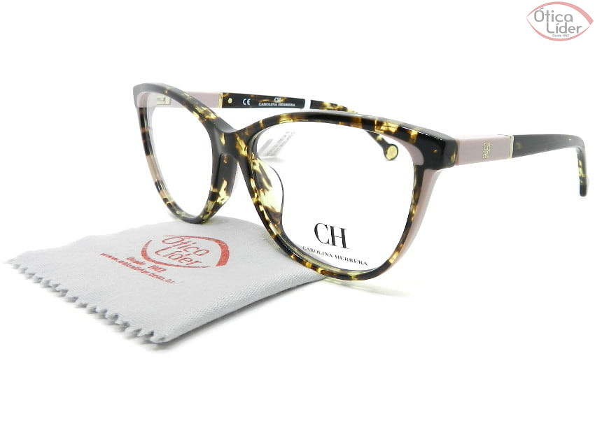 Carolina Herrera VHE813  col.0780 54 Acetato Mesclado / Rosa