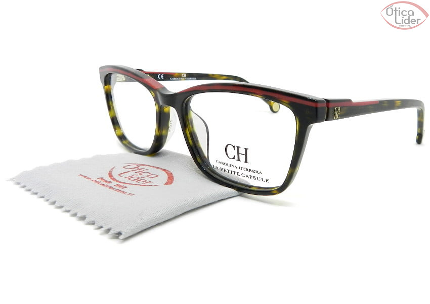 Carolina Herrera VHE836l col.0722 51 Acetato Tartaruga c/ Rosa