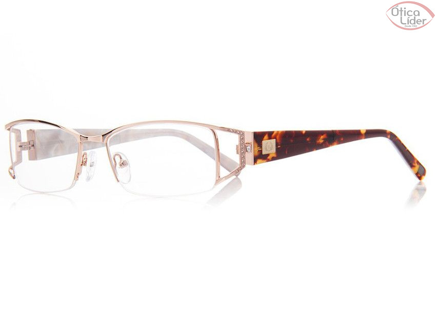Via Lorran VL 02506 c1 57 fny Metal Dourado / Acetato Mesclado