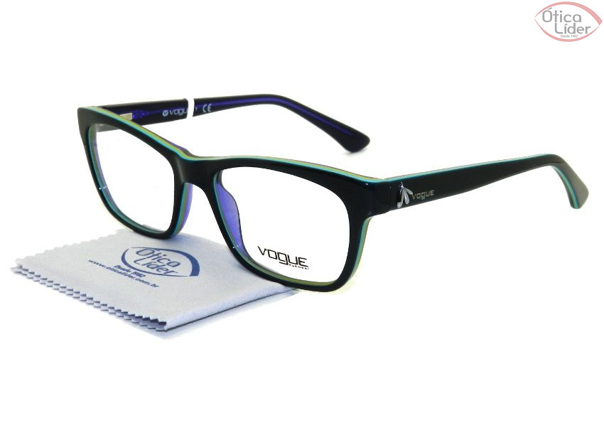 Vogue VO 2767 1989 52 Acetato Verde / Roxo