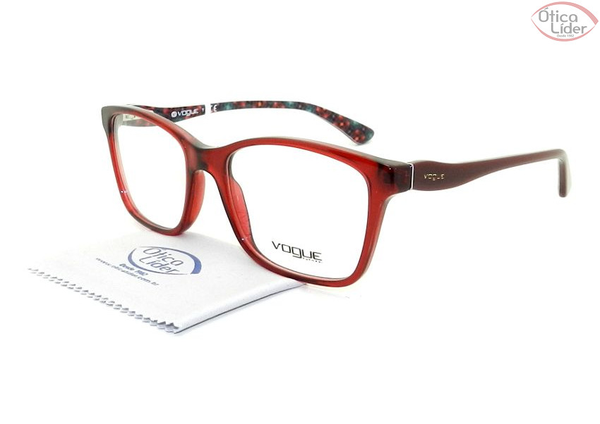 Vogue VO 2907 2257 54 Acetato Vermelho / Bordô