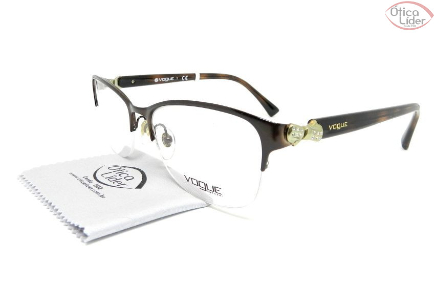 Vogue VO 4027b 934 55 fny Metal / Acetato Marrom Mesclado