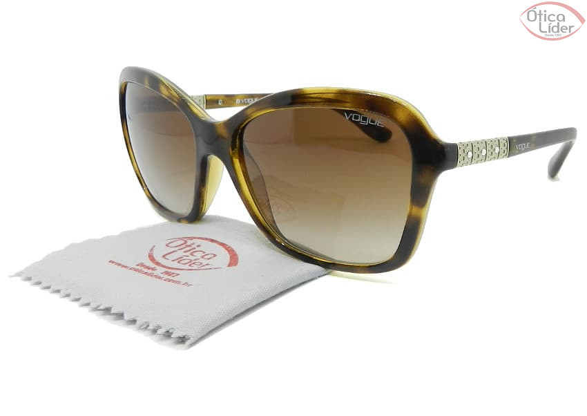 Vogue VO5021-bl w65613 57 Acetato Havana / Metal Prata