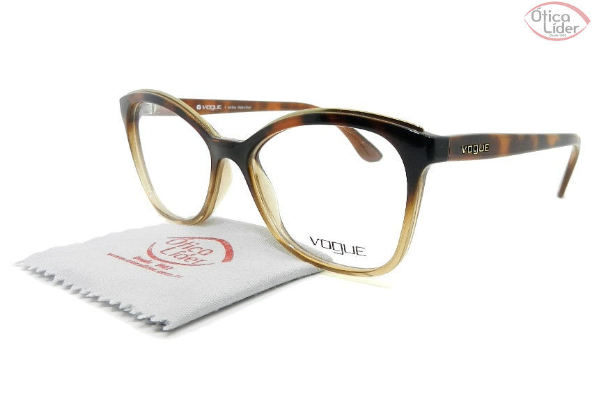 Vogue VO5160l 2750 54 Acetato Marrom Transparente / Dark Havana