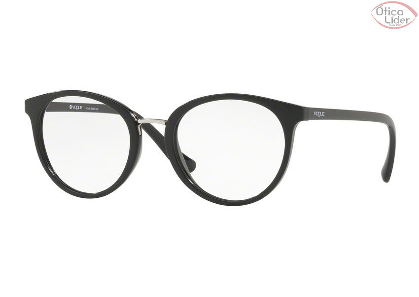 Vogue VO5167-l w44 52 Acetato Preto Redondo