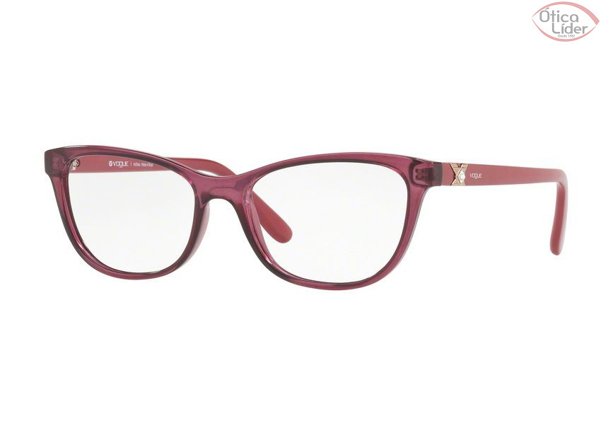 Vogue VO5186-bl 2549 53 Acetato Vinho Transparente / Bordô