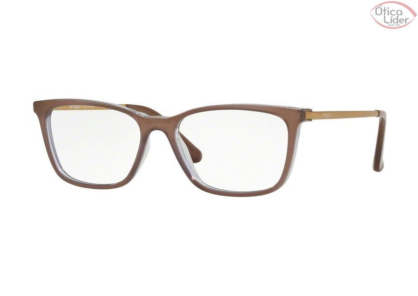 Vogue VO5224l 2637 53 Acetato Marrom Transparente / Metal Dourado