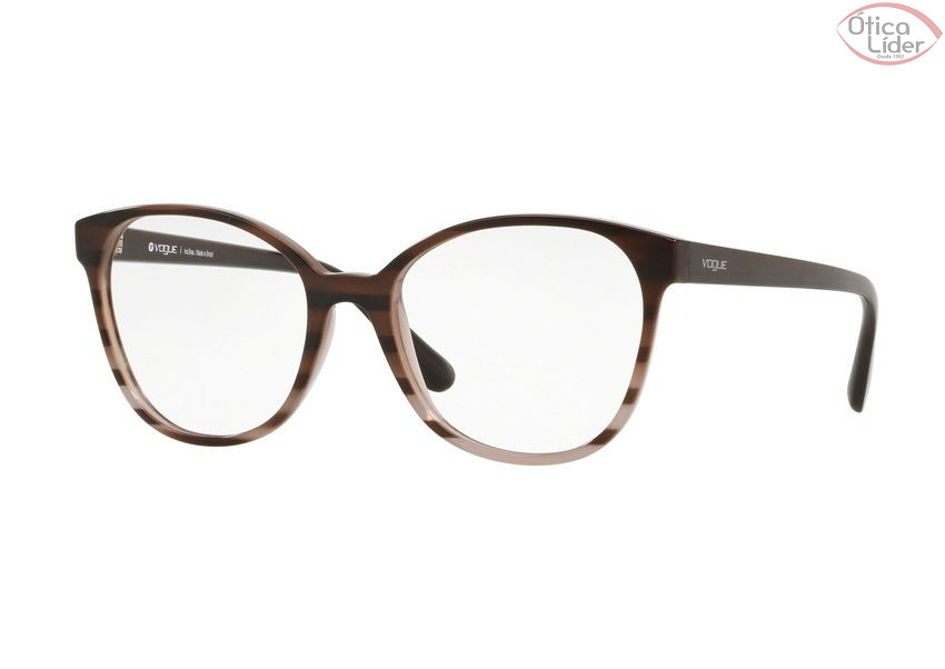 Vogue VO5234-l 2651 52 Acetato Marrom / Bege Listrado
