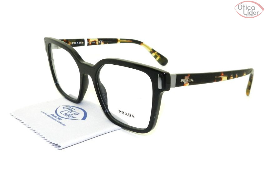 Prada VPR 05t 1ab 1o1 52 Acetato Preto / Mesclado