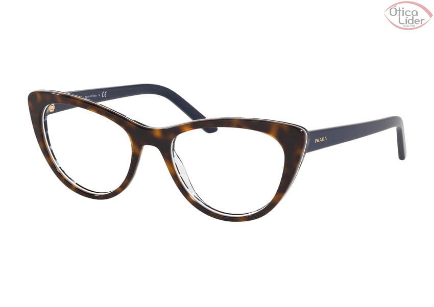 Prada MILLENNIALS VPR05x 512 1o1 53 Acetato Havana / Azul Decorado