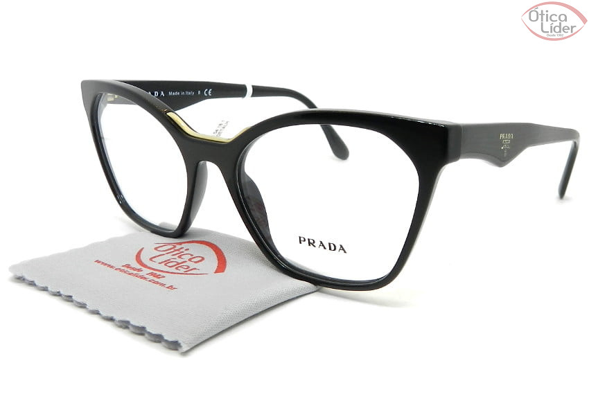 Prada HERITAGE VPR09u 1ab 1o1 54 Acetato Preto at 20 de