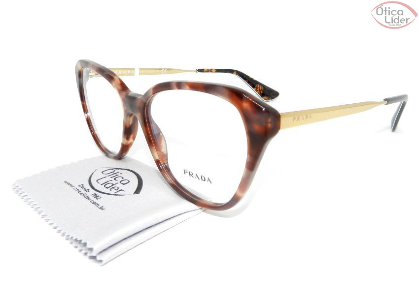 Prada VPR28s ue0 1o1 54 Acetato Mesclado / Metal Dourado