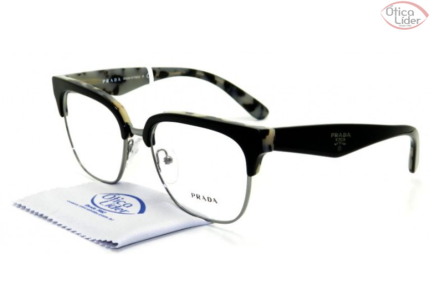 Prada VPR 30r rok 1o1 54 Acetato Preto / Mesclado