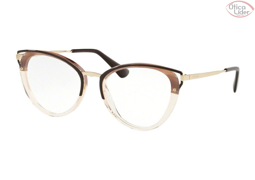 Prada VPR53u lmn 1o1 52 Metal Marrom/Dourado
