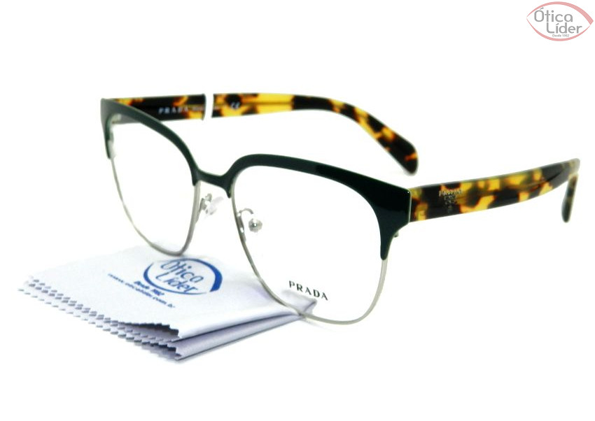 Prada VPR 54s uez 1o1 54 Metal Verde / Acetato Mesclado
