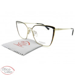 Óculos Ana Hickmann AH1373 04a 55 Gatinho Metal Dourado / Preto