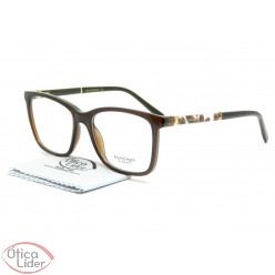 Armação Ana Hickmann AH6268 t02s 52 Acetato Marrom / Decorado