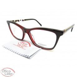 Óculos Ana Hickmann AH6341 c02 53 Acetato Vinho / Decorado