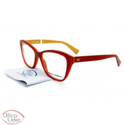 Dolce & Gabbana DG3249 2968 53 Acetato Vermelho / Dourado