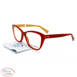 Dolce & Gabbana DG3249 2968 53 Acetato Vermelho / Dourado