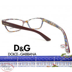 Dolce & Gabbana DG3274 3179 54 Acetato Bordô / Decoração Maiolica