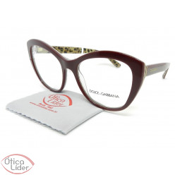 Dolce & Gabbana DG3284 3156 53 Acetato Bordô/Leopardo