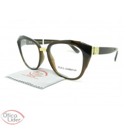 Dolce & Gabbana DG5041 3159 53 Acetato Marrom / Dourado