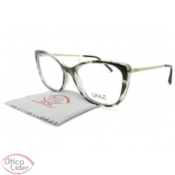 Grazi Massafera GZ3055 f917 53 Acetato Havana Cinza / Prata