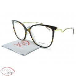 Armação Hickmann HI6097 g21 53 Acetato Havana/Branco e Dourado