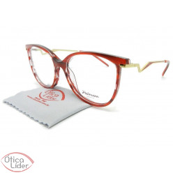 Armação Hickmann HI6097y e01 51.5 Acetato Vermelho / Dourado