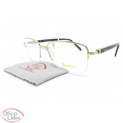 London LO2963 col A 57 fny Metal Dourado / Acetato Marrom