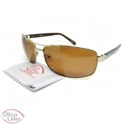 Óculos London LO 607 col.ts 67 Metal Dourado / Acetato Marrom