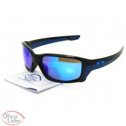 Oakley OO9331/04 61 Straightlink Acetato Preto Azul Espelhado