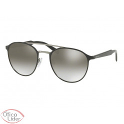 Prada PR 62ts 1ab 4s1 54 Espelhado Metal Preto / Chumbo