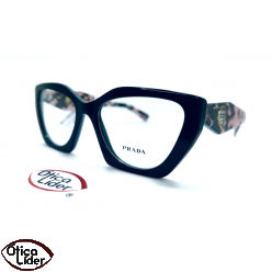 Prada MILANO VPR 09Y 21B 101 54 Acetato Preto/ Hst tartaruga rosa