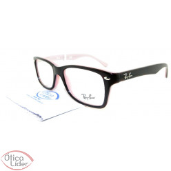 Ray-Ban RY1531 3580 48 Infantil Acetato Preto Mesclado / Rosa