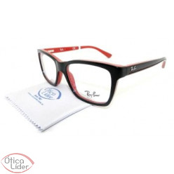 Ray-Ban RY1536 3573 48 Infantil Acetato Preto / Vermelho